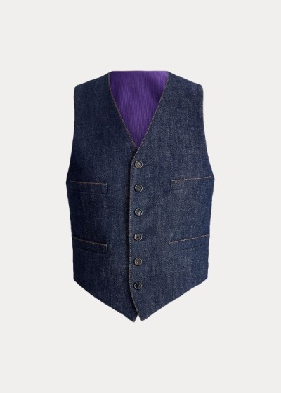 Women's Ralph Lauren Roland Denim Vests | 543297FAC